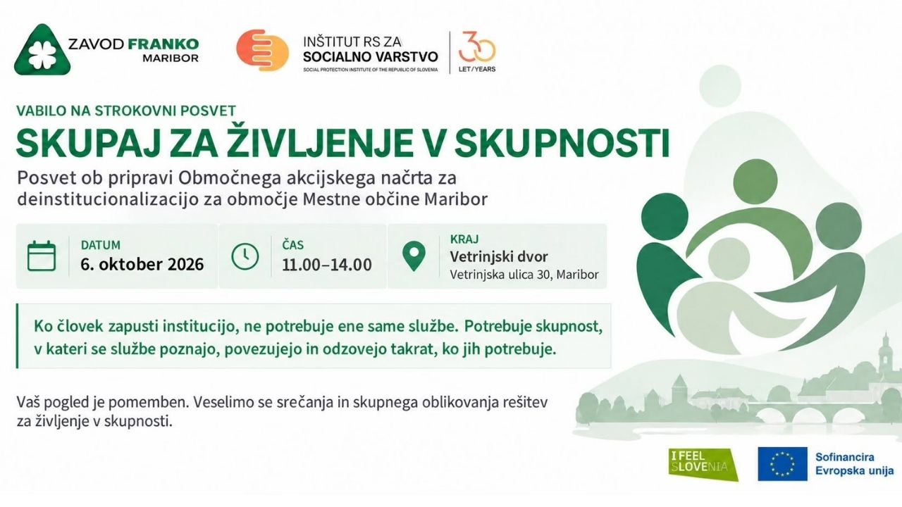 SKUPAJ ZA ŽIVLJENJE V SKUPNOSTI SKUPAJ ZA ŽIVLJENJE V SKUPNOSTI
